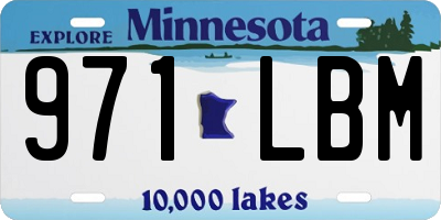 MN license plate 971LBM
