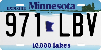 MN license plate 971LBV