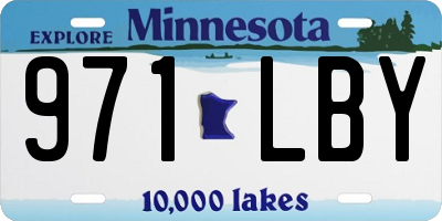 MN license plate 971LBY