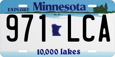 MN license plate 971LCA
