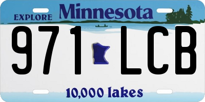 MN license plate 971LCB