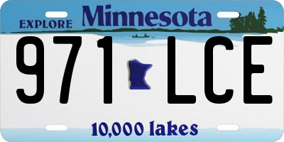 MN license plate 971LCE