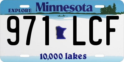 MN license plate 971LCF