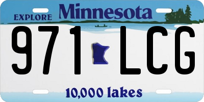 MN license plate 971LCG