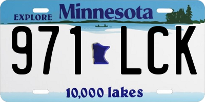 MN license plate 971LCK