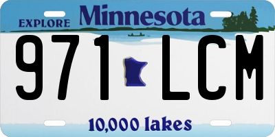 MN license plate 971LCM