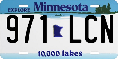 MN license plate 971LCN