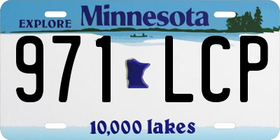 MN license plate 971LCP