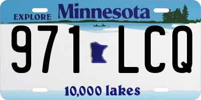MN license plate 971LCQ