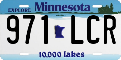 MN license plate 971LCR