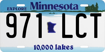 MN license plate 971LCT