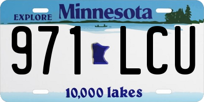 MN license plate 971LCU