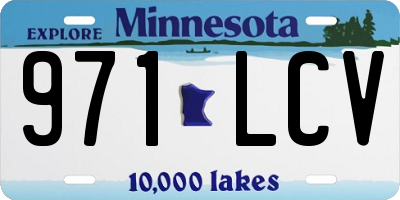 MN license plate 971LCV