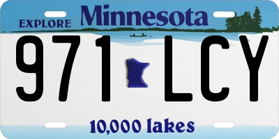 MN license plate 971LCY