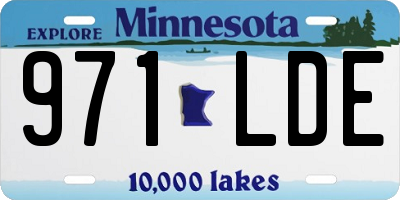 MN license plate 971LDE