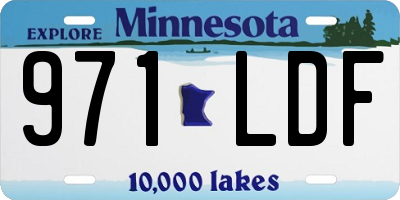 MN license plate 971LDF