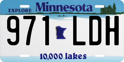 MN license plate 971LDH