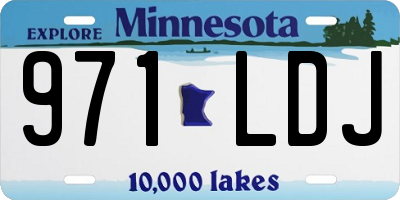 MN license plate 971LDJ