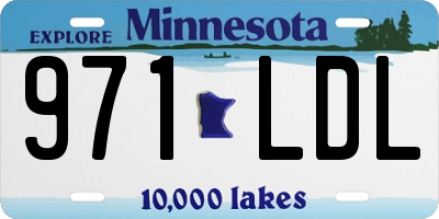 MN license plate 971LDL