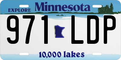 MN license plate 971LDP