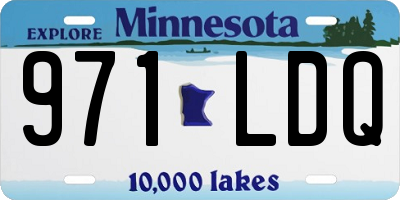 MN license plate 971LDQ