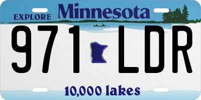 MN license plate 971LDR