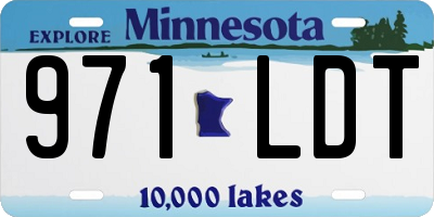MN license plate 971LDT