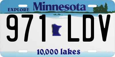 MN license plate 971LDV