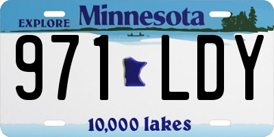 MN license plate 971LDY