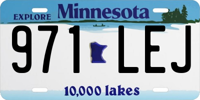 MN license plate 971LEJ