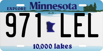MN license plate 971LEL