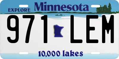 MN license plate 971LEM