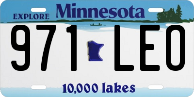 MN license plate 971LEO