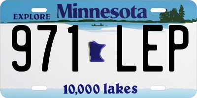 MN license plate 971LEP