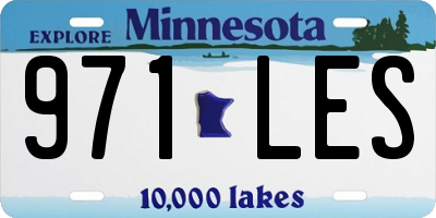 MN license plate 971LES