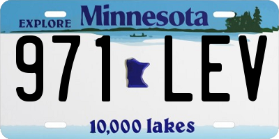 MN license plate 971LEV