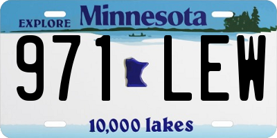 MN license plate 971LEW