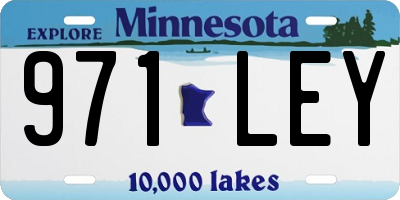 MN license plate 971LEY
