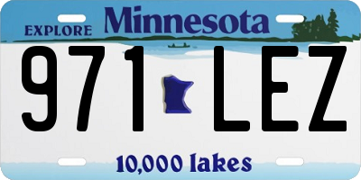 MN license plate 971LEZ