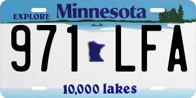 MN license plate 971LFA
