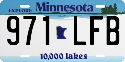 MN license plate 971LFB