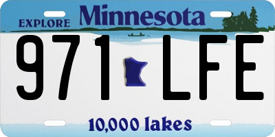 MN license plate 971LFE