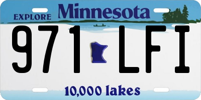 MN license plate 971LFI