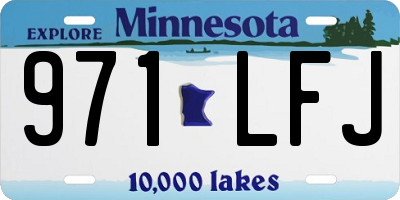 MN license plate 971LFJ
