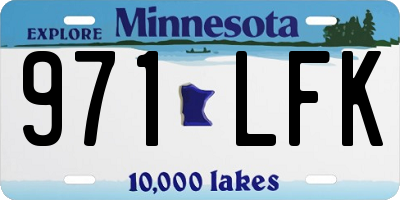 MN license plate 971LFK