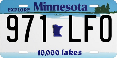 MN license plate 971LFO