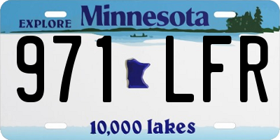 MN license plate 971LFR