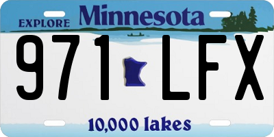 MN license plate 971LFX