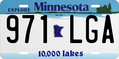 MN license plate 971LGA