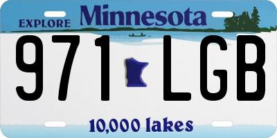 MN license plate 971LGB